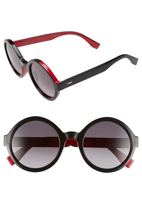 modified round 51mm sunglasses fendi|Fendi sunglasses wendy williams.